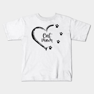 Cat Mom, Cat Lover , Gift For Mom, Fur Mama Gift, Mother's Day Gift, Cat Names Kids T-Shirt